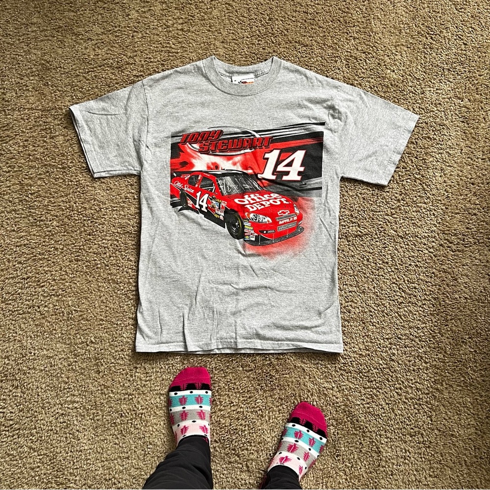 2009 Tony Stewart #14 NASCAR Racer Tshirt